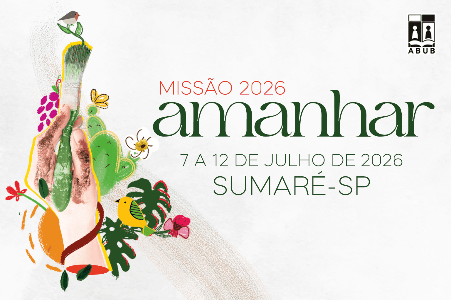 Banner do site do Missão 2026 - Amanhar.